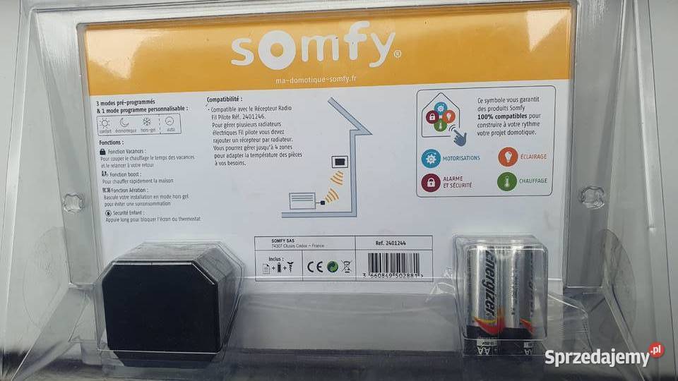 Nowy termostat radiowy Somfy z odbiornikiem