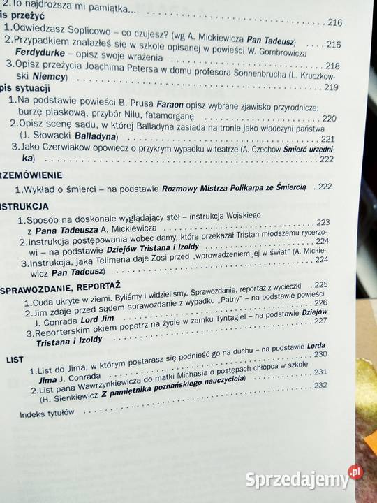 Wzory wypracowań Warszawa
