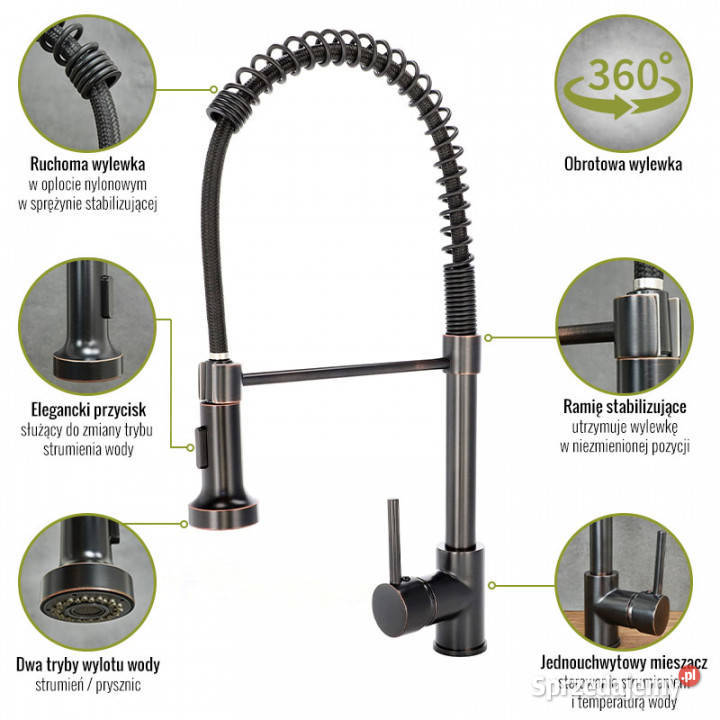 Bateria kuchenna stojąca czarna HULL Chmielnik sprzedam