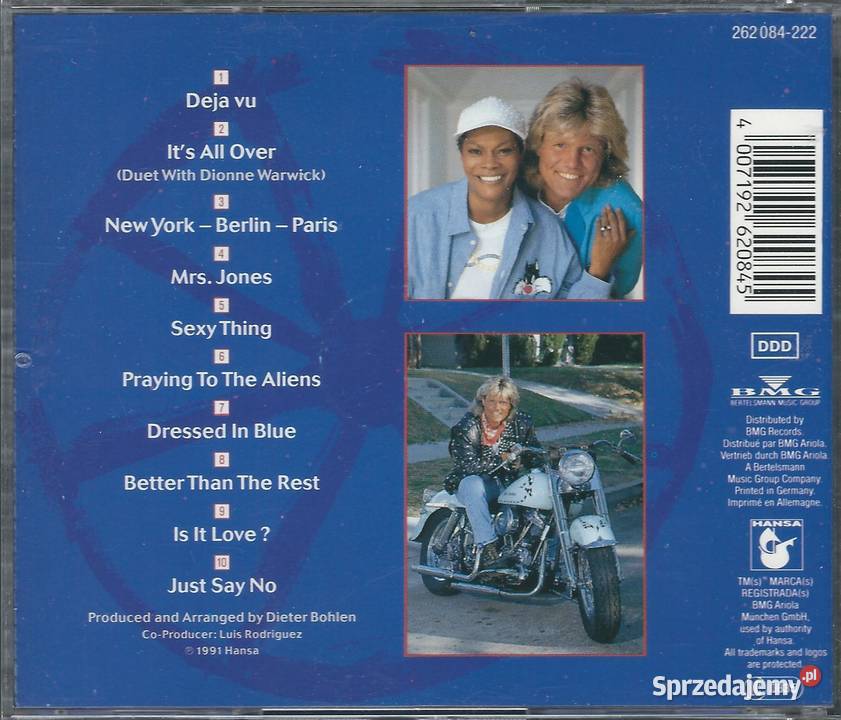 CD Blue System Deja Vu 1991 Hansa Płyty i kasety mazowieckie Brwinów