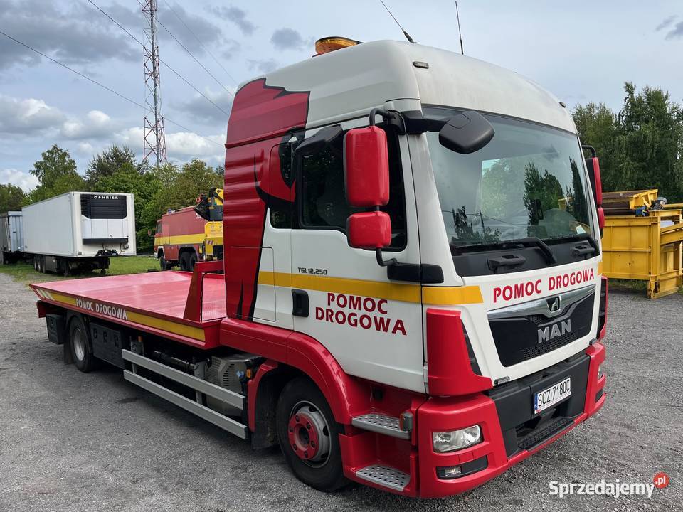 MAN TGL 12250 Pomoc drogowa płyta ogrzewanie postojowe Częstochowa