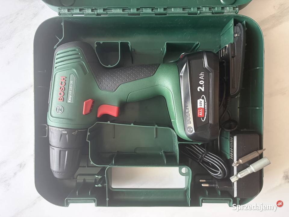 Wiertarkowkrętarka BOSCH EasyDrill 18V38 zestaw Dom i Ogród Nowa Sól