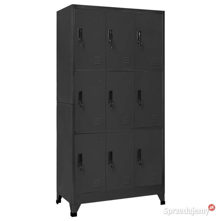 Szafka zamykana na klucz antracytowa 90x45x180 Warszawa