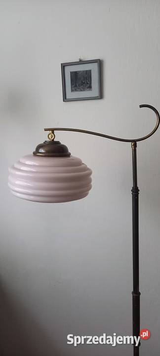 Stara mosiężna lampa podłogowa z ruchomym łódzkie Skierniewice sprzedam