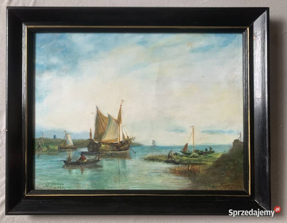 Obraz Łodzie nabrzeżu Łowicz