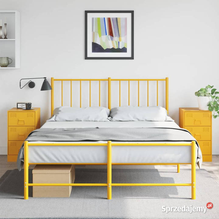Szafki nocne 2 musztardowe 345x39x62 stal Warszawa