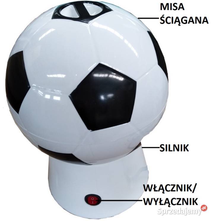 Maszyna do popcornu piłka nożna 50 torebek 1 BIO Olsztyn