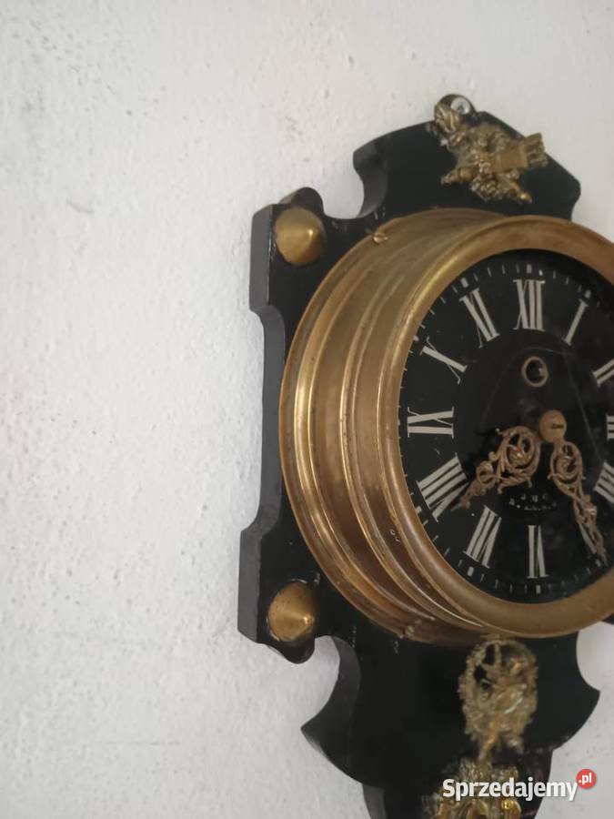 Francuski zegar wiszący mosiężny Rzeszów