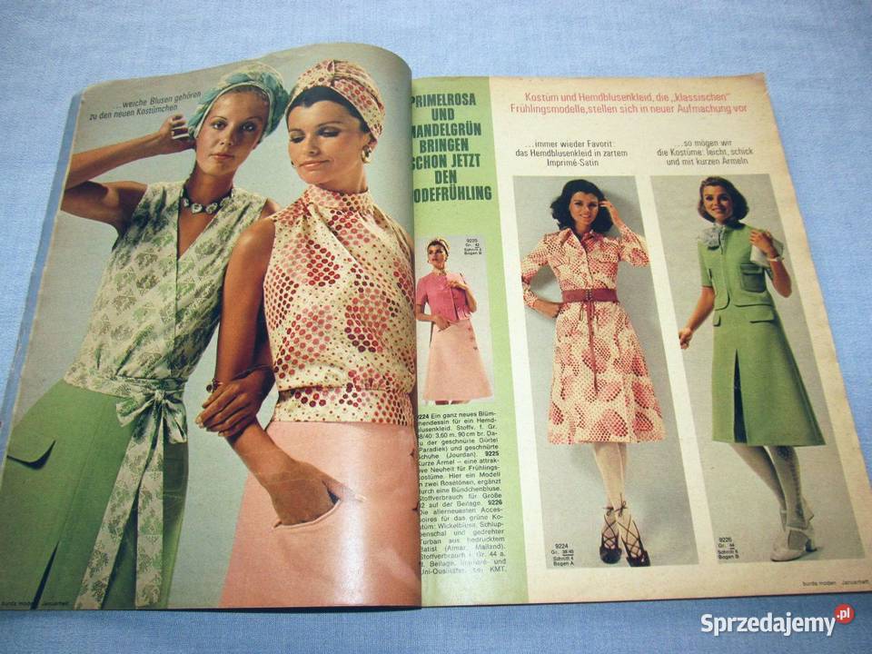Burda Moden 11971 magazyn mody wykroje Vintage