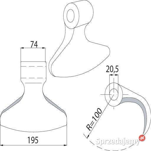 Nóż bijaka Perfect CK4705 Kamionna