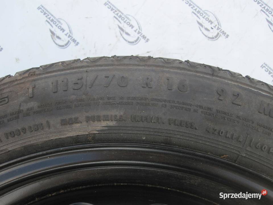 OPEL ASTRA J K koło dojazdowe 1157016 92M 5x105 sprzedam