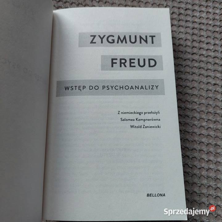 Zygmunt Freud Wstęp do psychoanalizy sprzedam