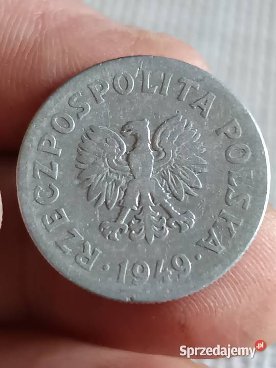 Sprzedam monete 50 groszy 1949 skretka mala Numizmatyka lubelskie Chełm