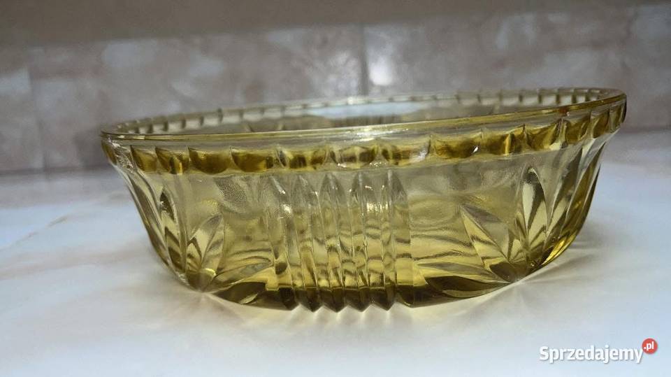 Salaterka miska owocarka Carnival Glass To szkło Porcelana i szkło Gdańsk