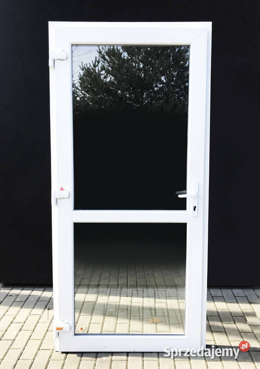 100 x 210 białe DRZWI PCV szyba Klamka PCV Żarki