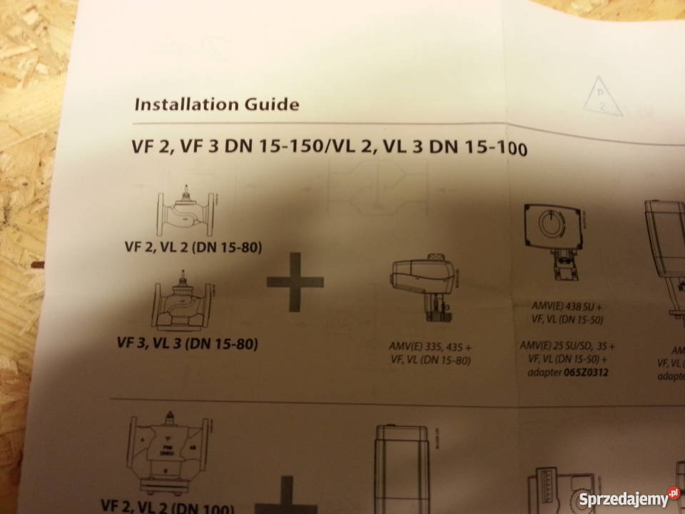 ZAWÓR TRÓJDROGOWY DANFOSS DN 65 VL3 PN6 KVS