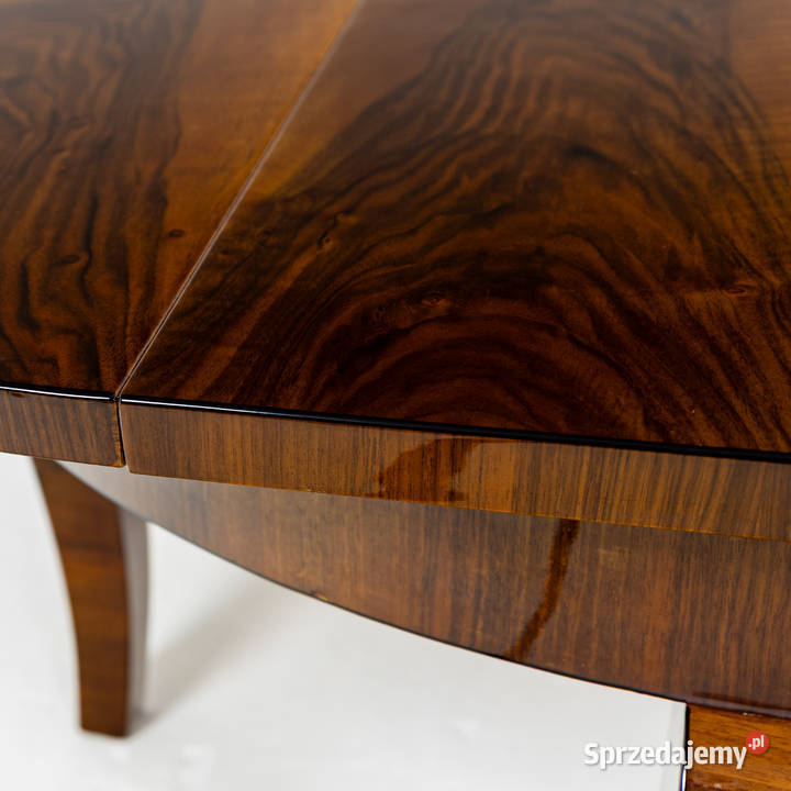 Okrągły Stół Art Deco Rozkładany Polska 19451960 Swarzędz
