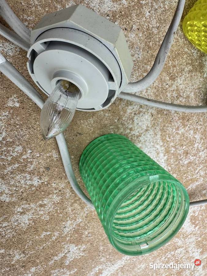 Lampki PRL girlandy oświetlenie zewnętrze Garwolin