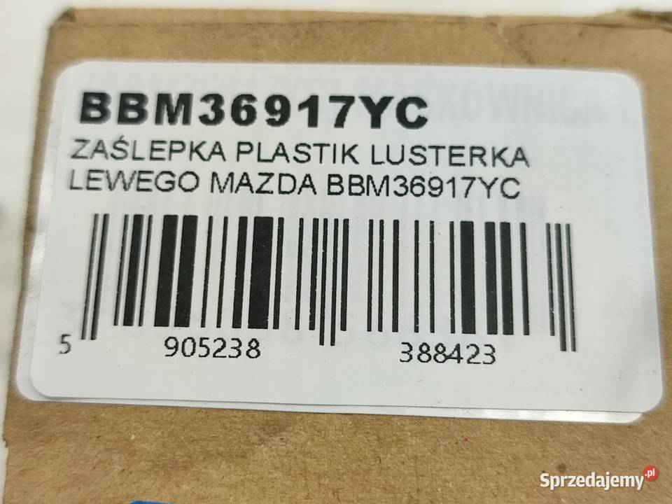 OSŁONA PLASTIK LUSTERKA LEWEGO MAZDA 3 20032009 sprzedam
