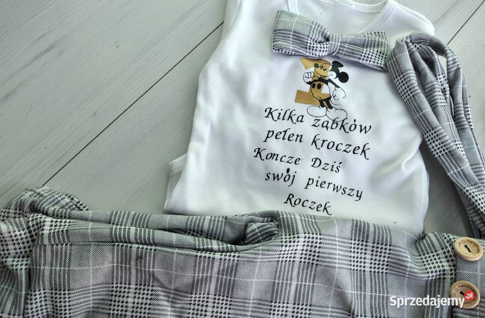 Komplet elegant na roczek urodziny chlopiec
