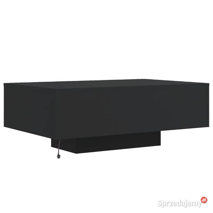 Stolik kawowy z oświetleniem LED czarny 85x55x31 Warszawa