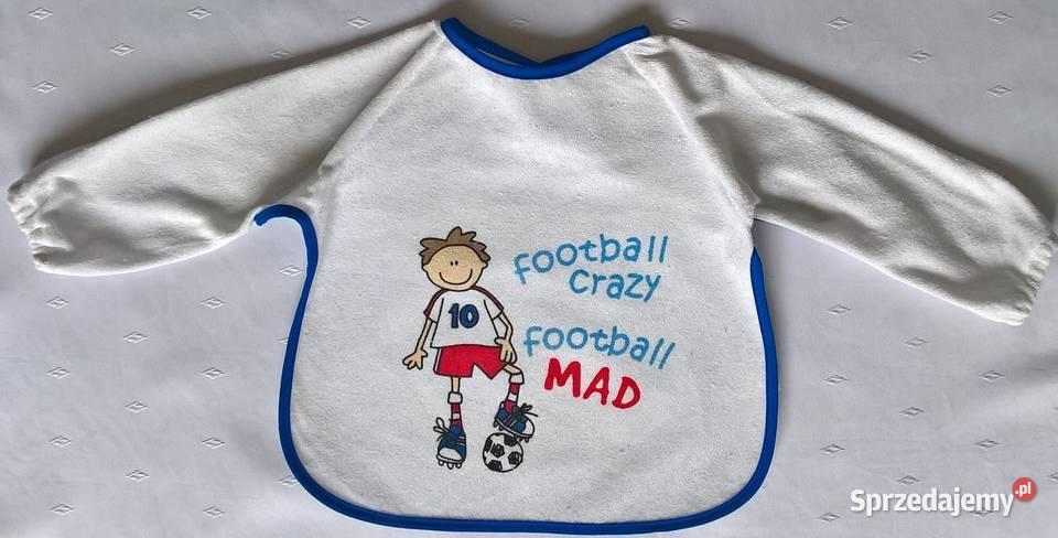 Śliniak z rękawkami podszyty ceratką 1 cowboy Gdańsk