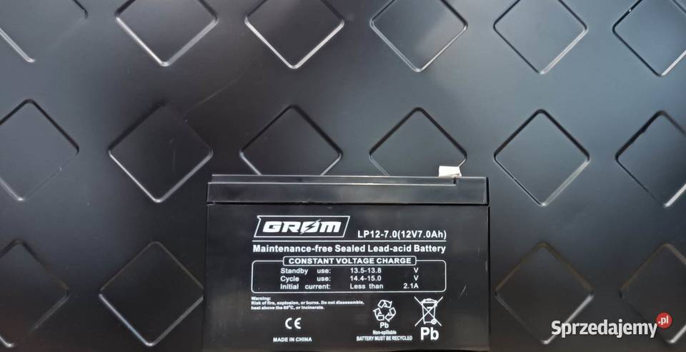 788x645x112 Akumulator żelowy GROM 12V 7Ah Konin