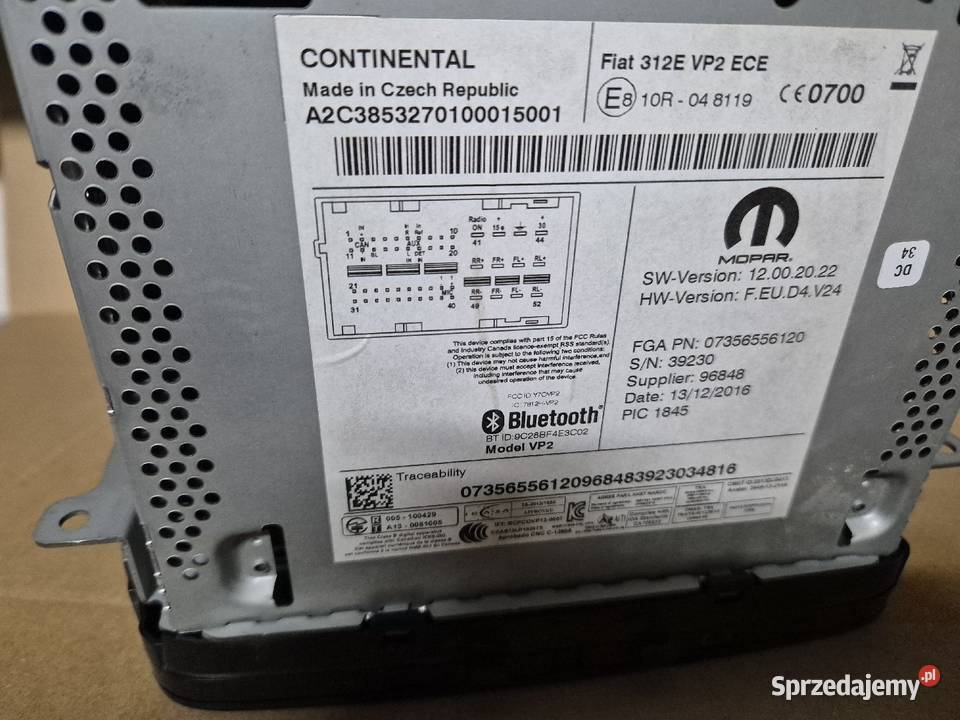 Szyba stala dachu fiat 500 osobowe Radomsko