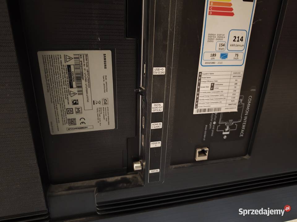 Tv Samsung 75 4k Telewizory sprzedam