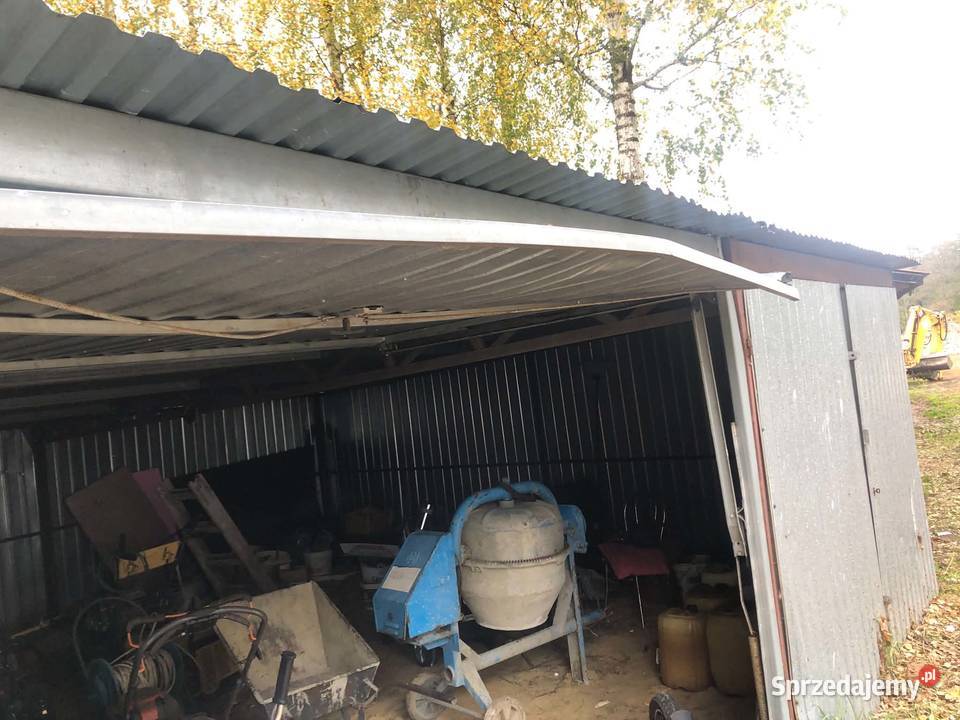 Garaż blaszany podwójny 6 m x 6 m Andrespol