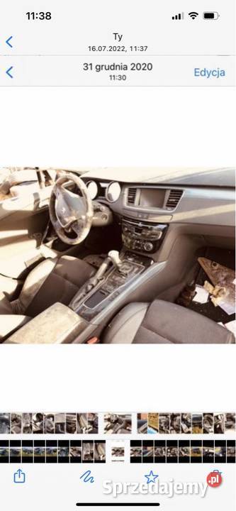 Peugeot 508 2015 r Kompletna deska z poduszkami sprzedam