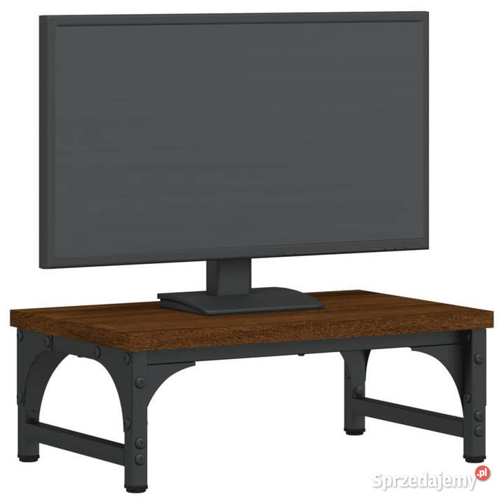 Podstawka pod monitor brązowy dąb 37x23x14 mazowieckie Warszawa