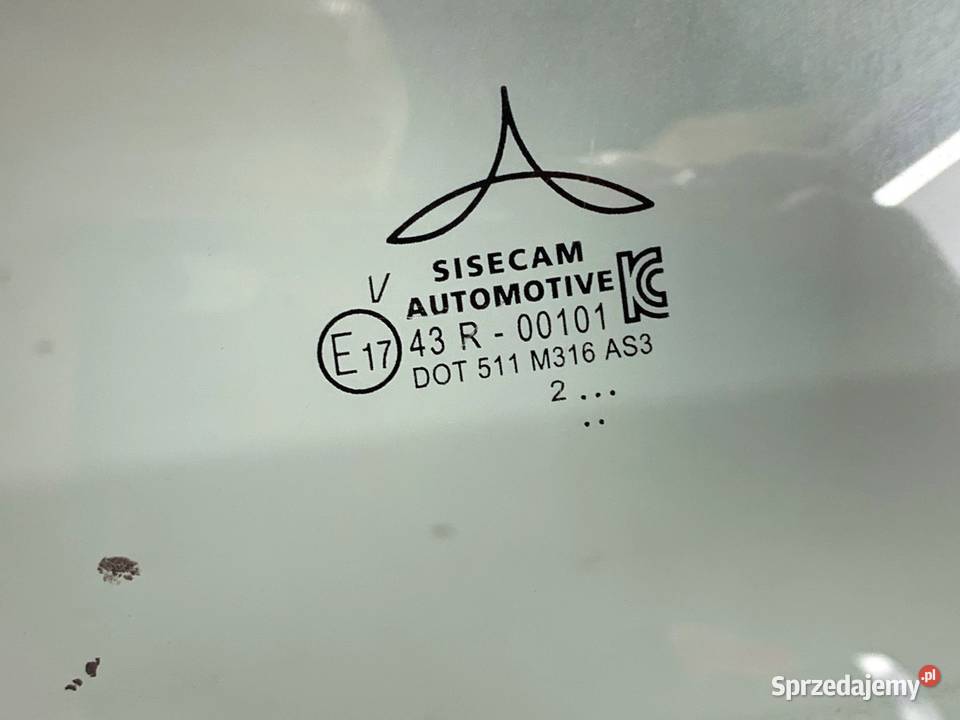 SZYBA LEWY TYŁ RENAULT CLIO V Hatchback TYLNA osobowe Uszczelki szyb