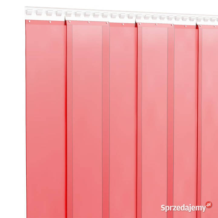 Kurtyna paskowa czerwona 300 mm x 26 mm 10 m PVC Warszawa
