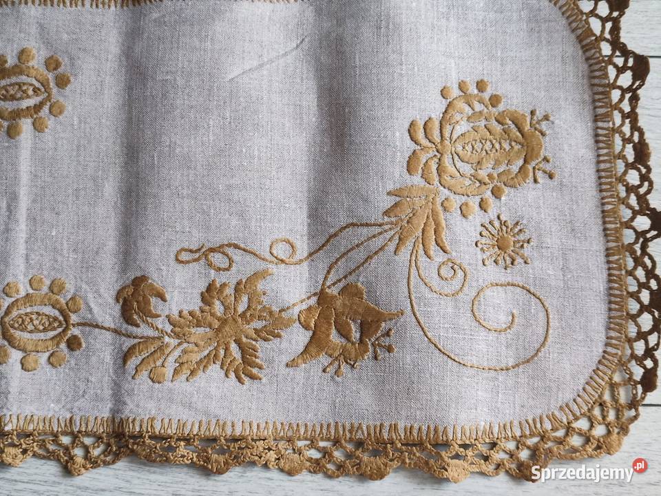Serwetki haftowane rekodzielo beżowy