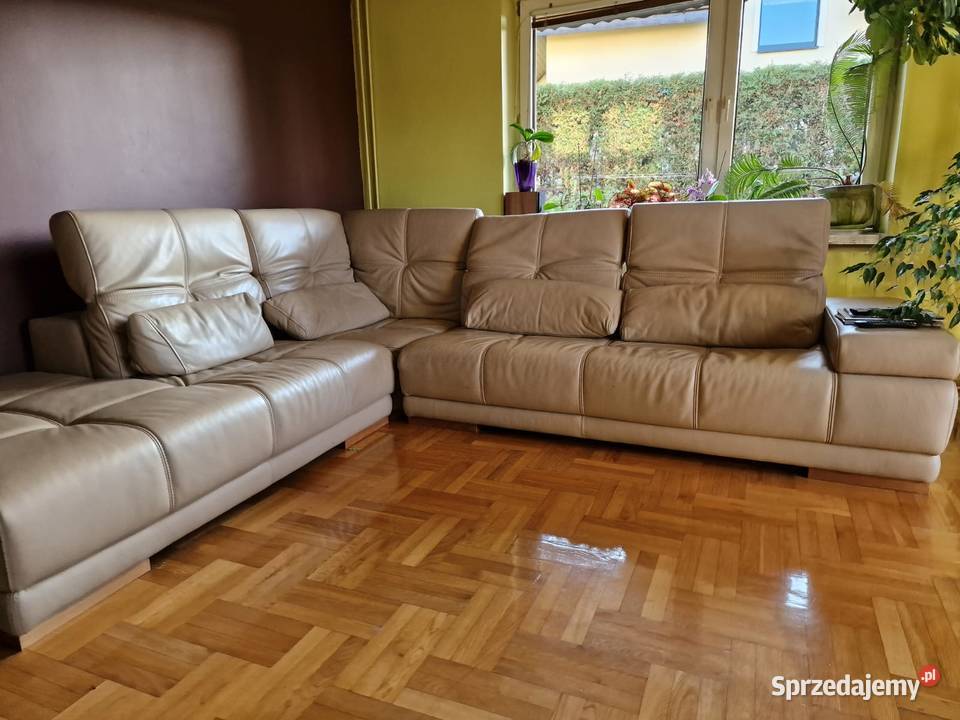 Kanapa rogówka ze skóry stan idealny sprzedam
