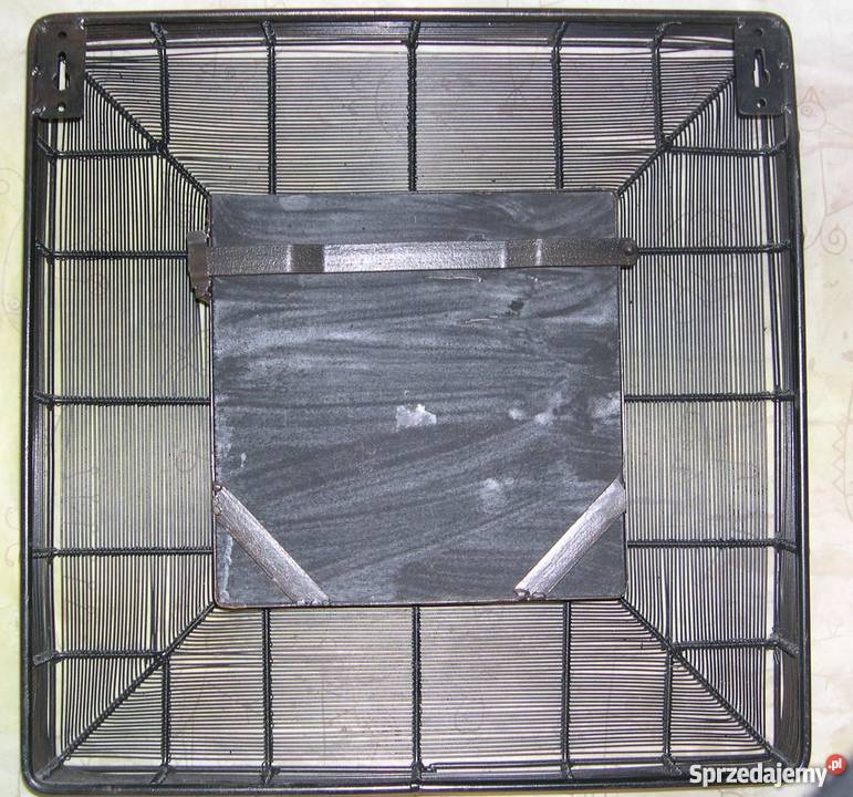 Lustro w metalowej ramie czarny Szczecin