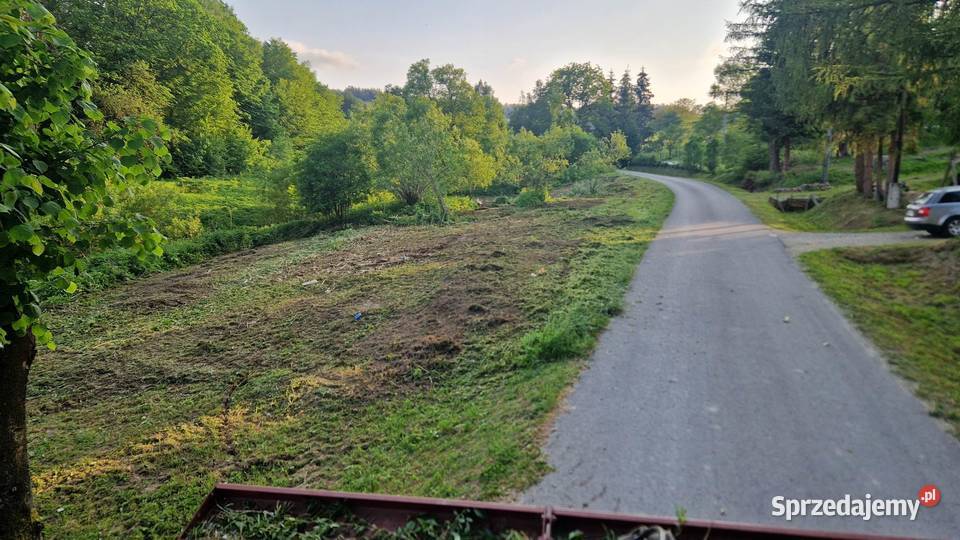 Czyszczenie mulczerowanie działek podkarpackie Bircza prace ogrodowe