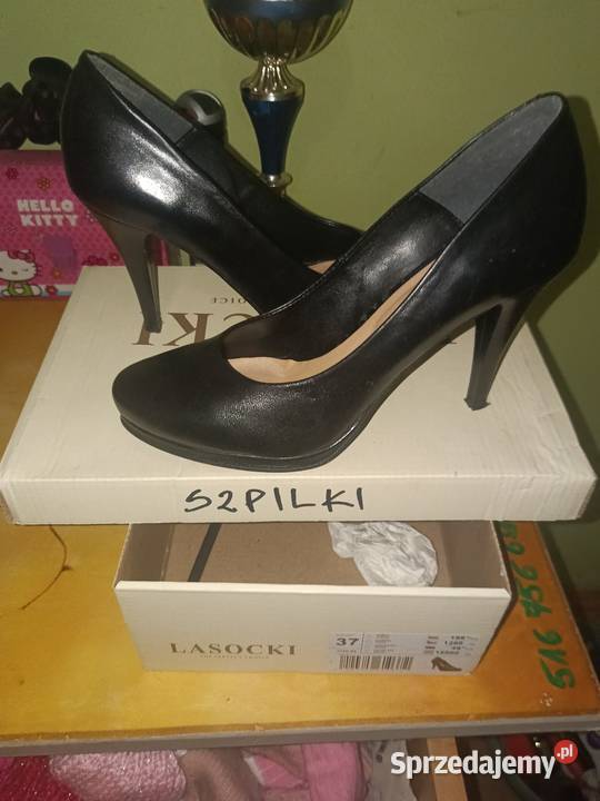 Nowe Szpilki LASOCKI Czarne 37 Eleganckie Legnica