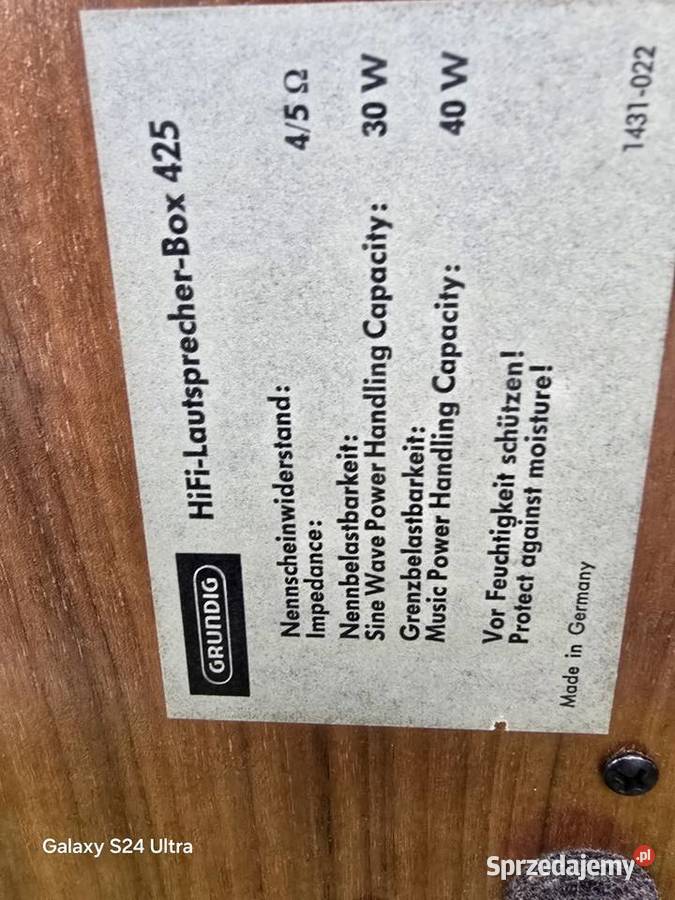 kolumny grundig box 425 vintage Słuchawki i głośniki Słuchawki i głośniki śląskie