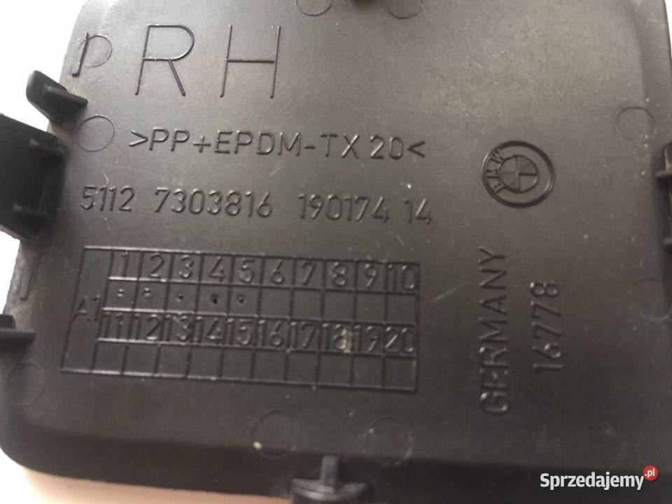 BMW X1 E 84 zaślepka Lewa Prawa haka zderzaka Rzeszów