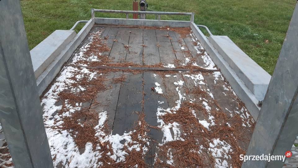 Przyczeoa do przewozu koparek z najazdami laweta