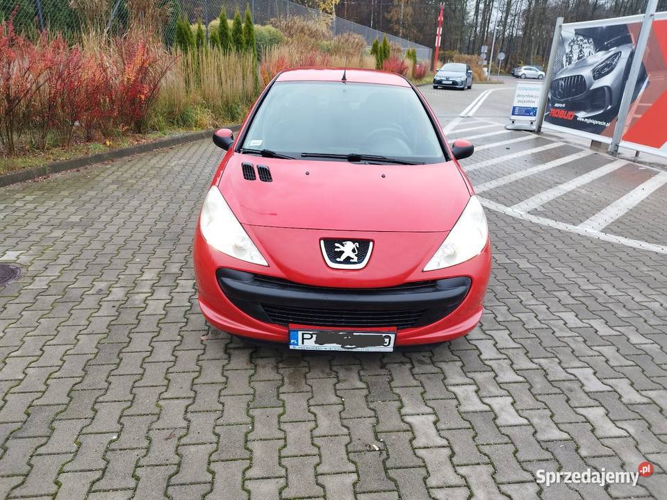 Ekonomiczny Peugot 206 plus 2011 salon Polska czerwony wielkopolskie Jarocin
