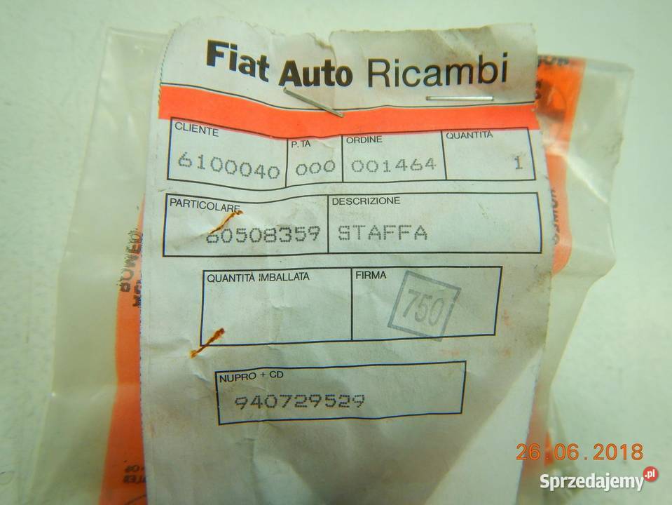 WSPORNIK PASA PRZEDNIEGO PRAWY ALFA ROMEGO 164 osobowe