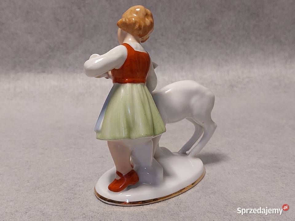 Gerlod TETTAU Porcelanowa Figura Dziewczynka z Gdańsk