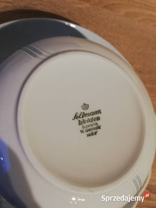Bulionówki z talerzykami porcelana seltmann