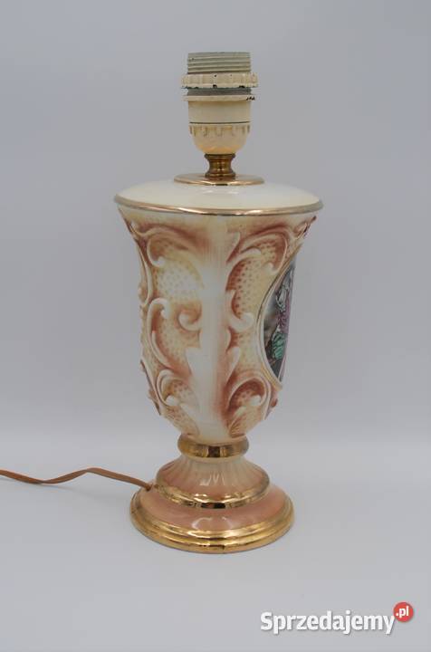 Piękna stara porcelanowa lampka Włochy Poznań