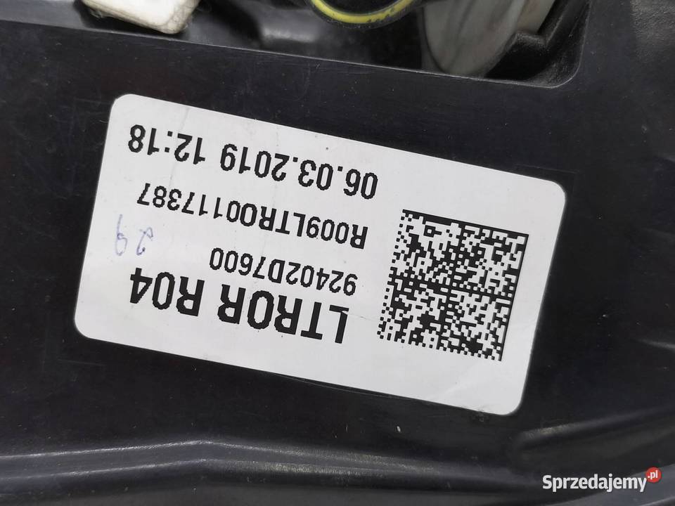 LAMPA TYŁ PRAWA EU USZKODZONA 92402D7600 Hyundai Lampy tylne świętokrzyskie