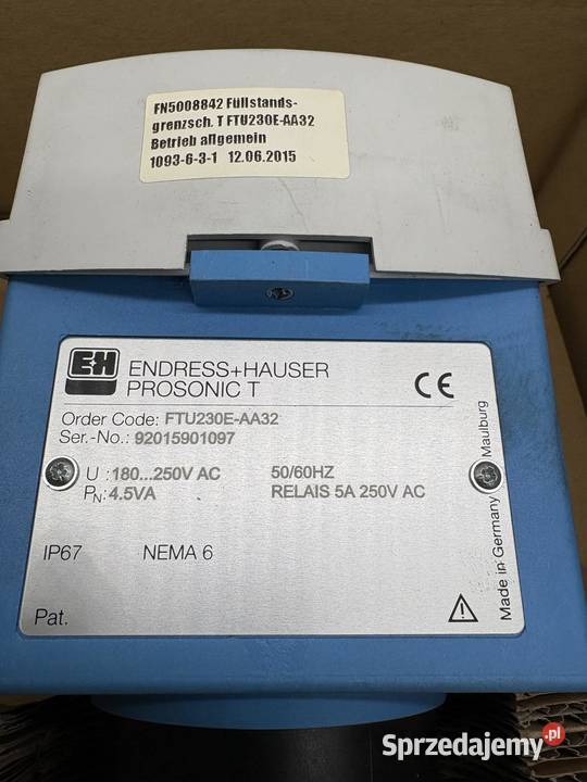 EndressHauser FTU 230E Prosonic FTU230EAA32 Warszawa