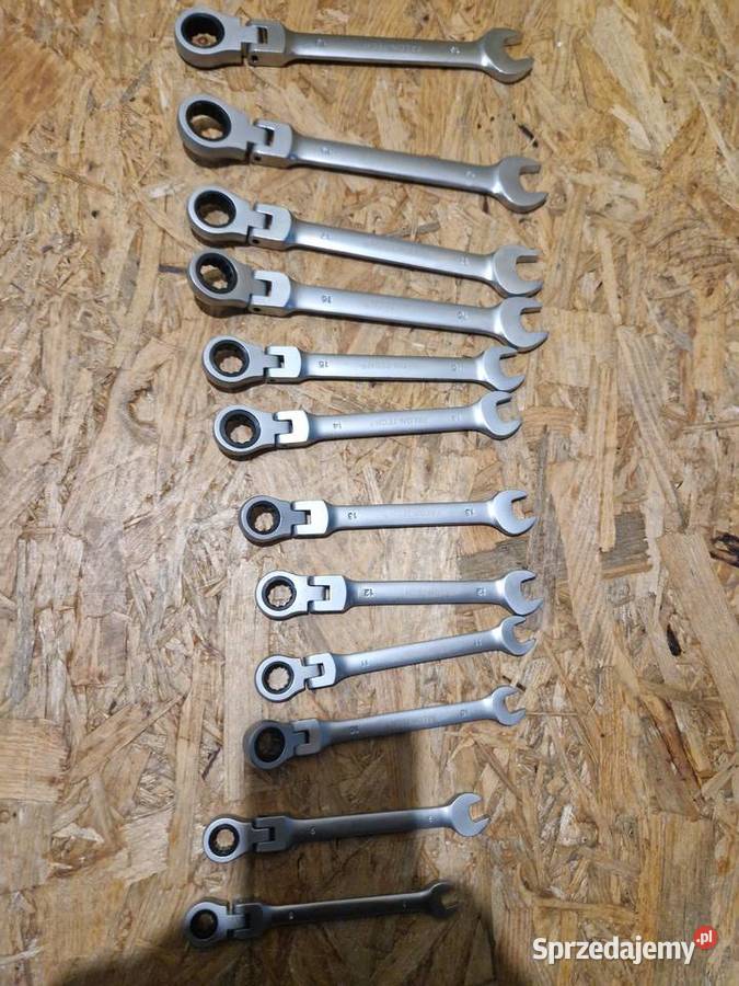 Falon Tech Klucze płaskooczkowe z grzechotką Głogowa